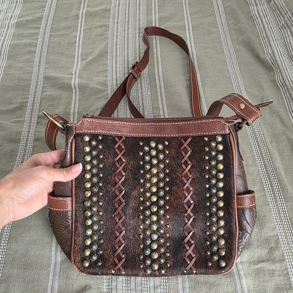 American West Leather Crossbody Bag